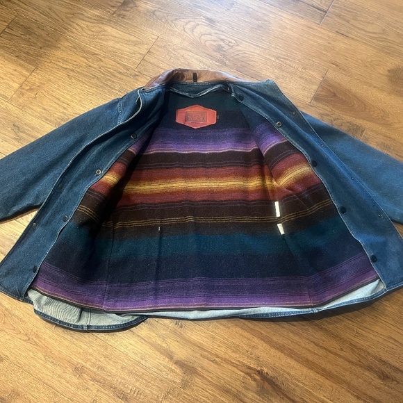 Vintage Woolrich Denim Jacket Men’s Large - Picture 2 of 2